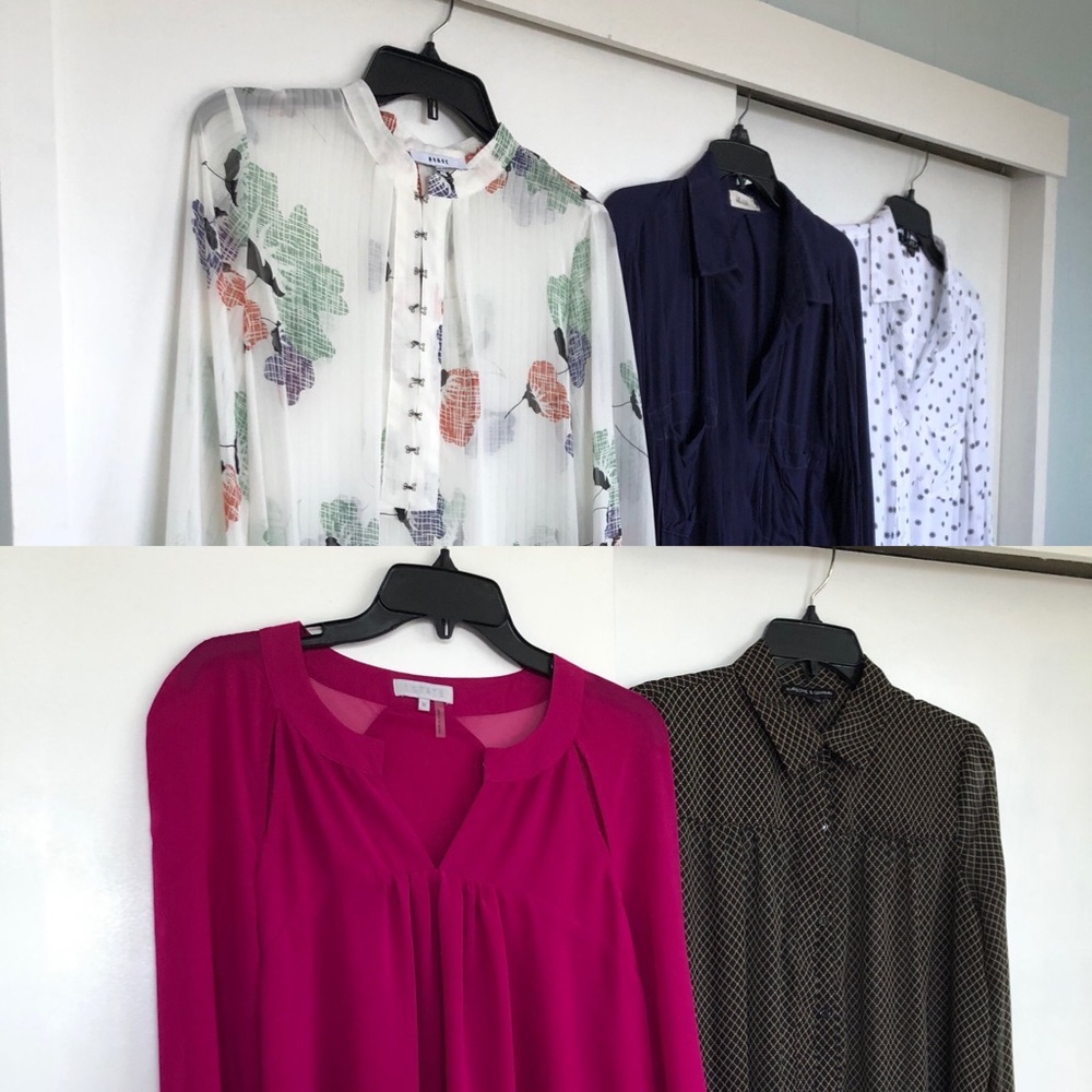 5 - Long Sleeve Blouses in One!